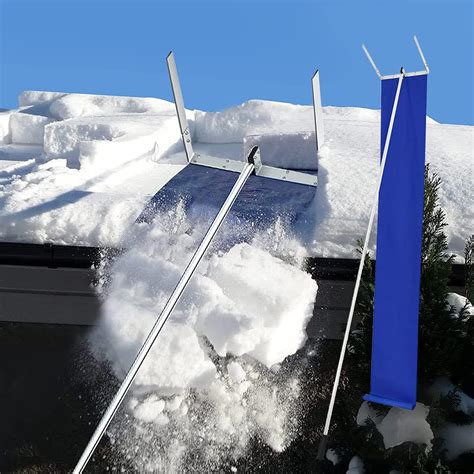 roof snow removal tools for skid steer|roof rake with wheels.